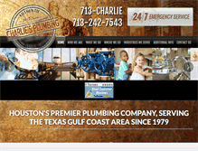 Tablet Screenshot of charliesplumbing.com